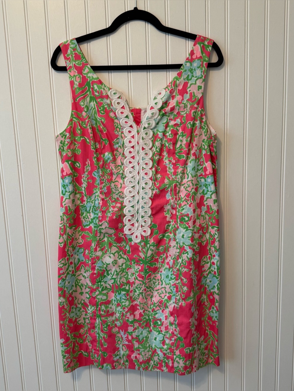 Lilly Pulitzer Cathy Flamingo Pink Southern Charm Shift Dress Size 10